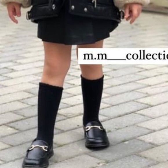 Zara Kids Black Horse-bit Loafers Shoes - Picture 2 of 6